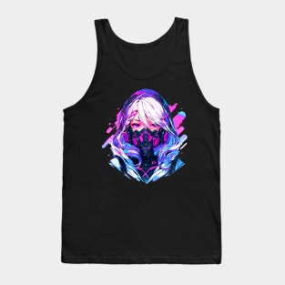 Cyborg Girl Queen Tank Top